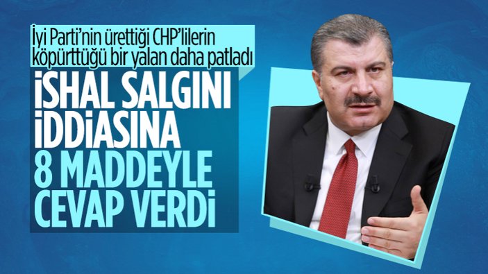 İyi Partili doktorun salgın iddialarına Sağlık Bakanı Fahrettin Koca'dan yalanlama