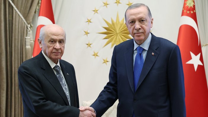 Cumhurbaşkanı Erdoğan, Devlet Bahçeli ile bir araya geldi