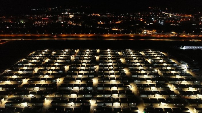Malatya'da 8 bin kişilik konteyner kent havadan görüntülendi