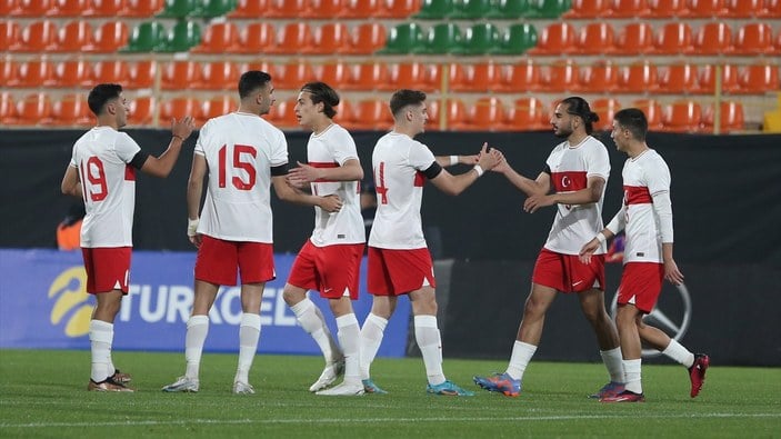 Türkiye Ümit Milli Futbol Takımı hazırlık maçında Kosova'yı 4-2 yendi