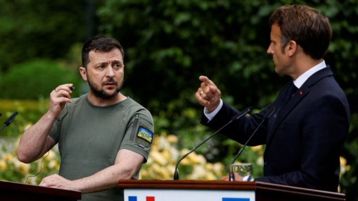 Vladimir Zelensky, Emmanuel Macron'la savunma iş birliğini görüştü