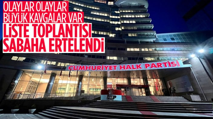 CHP'de Parti Meclisi Toplantısı peş peşe ertelendi