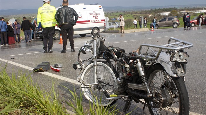 Uşak'ta otomobille çarpışan motosikletin sürücüsü öldü