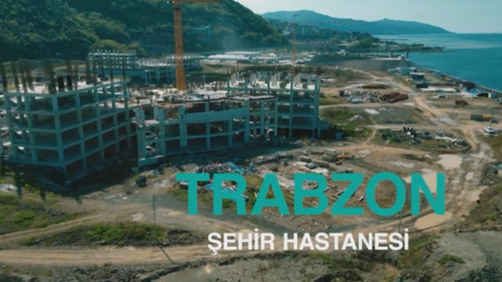 Fahrettin Koca paylaştı: Trabzon Şehir Hastanesi yükseliyor