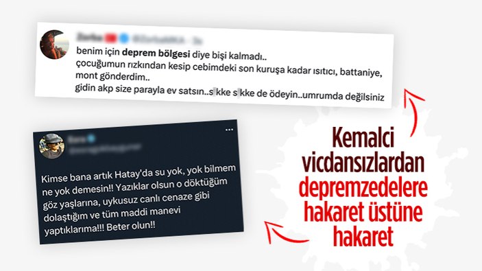 Seçim sonuçlarını hazmedemeyip depremzedeleri hedef aldılar