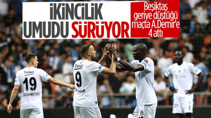 Beşiktaş, Adana Demirspor deplasmanında kazandı