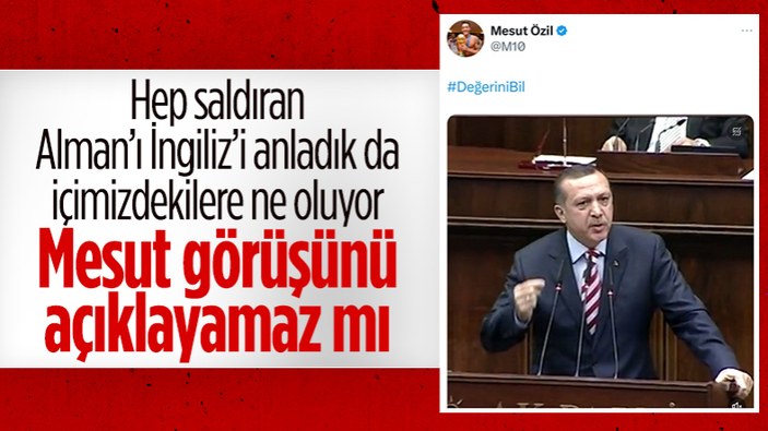 Mesut Özil, Cumhurbaşkanı Erdoğan'a desteğini açıkladı: Birileri rahatsız oldu