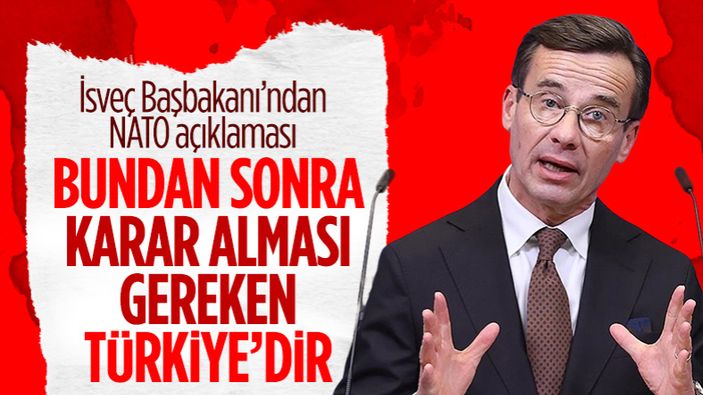 İsveç Başbakanı: Bundan sonra karar alması gereken Türkiye'dir