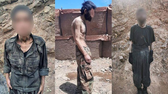 Irak'ta güvenlik güçlerine teslim olan teröristlerin sefalet içindeki hali