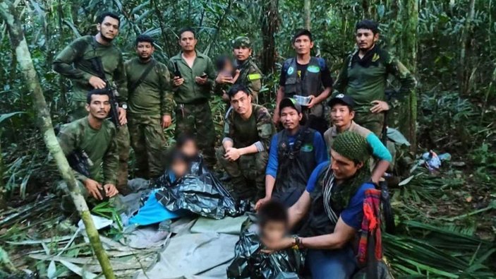 Kolombiya'da düşen uçaktaki 4 çocuğun 40 gün sonra sağ bulunduğu resmen teyit edildi