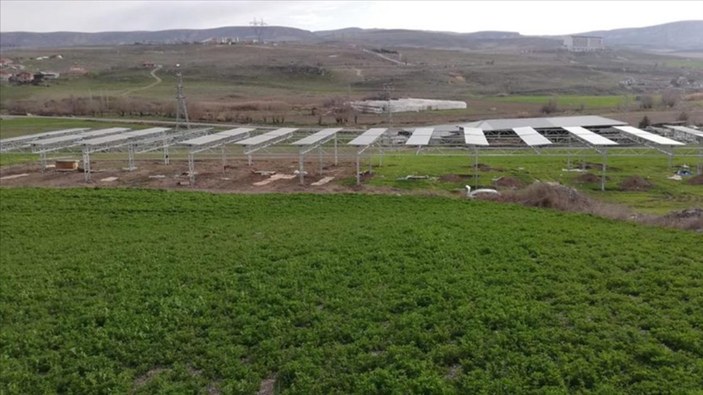 Türkiye'nin ilk açık alanda Tarım GES uygulaması Ankara'da üretime başlıyor