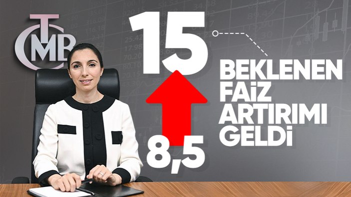 Merkez Bankası politika faizi haziranda yüzde 8,5’ten yüzde 15'e çıktı