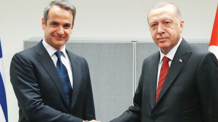 Cumhurbaşkanı Erdoğan, Yunanistan Başbakanı Miçotakis'le görüştü