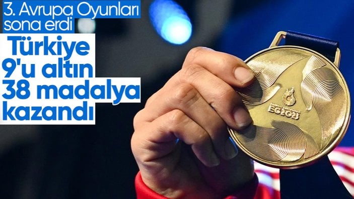 Türkiye, 3. Avrupa Oyunları'nda 38 madalya kazanarak 9. oldu
