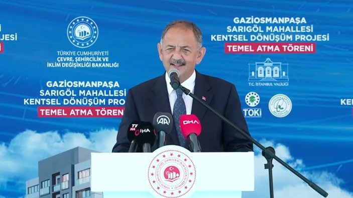 Mehmet Özhaseki Gaziosmanpaşa'da Kentsel Dönüşüm Projesi Temel Atma Töreni'ne katıldı