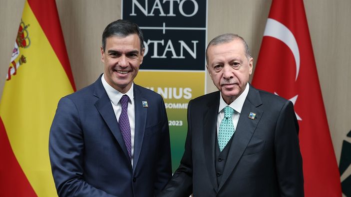 Cumhurbaşkanı Erdoğan, İspanya Başbakanı Pedro Sanchez ile görüştü