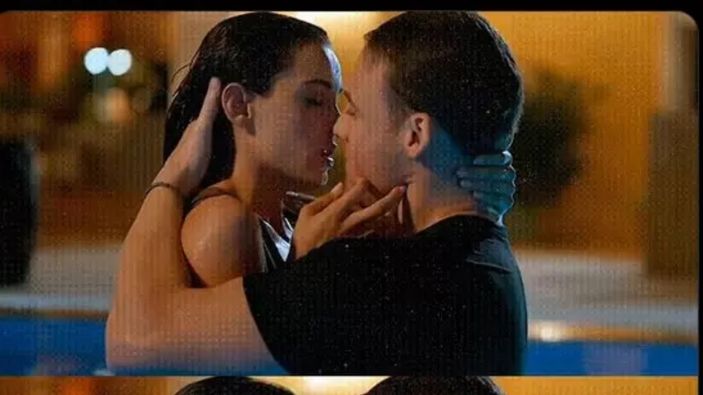 Kerem Bursin ve Hafsanur Sancaktutan'ın öpüşme sahnesi gündem oldu