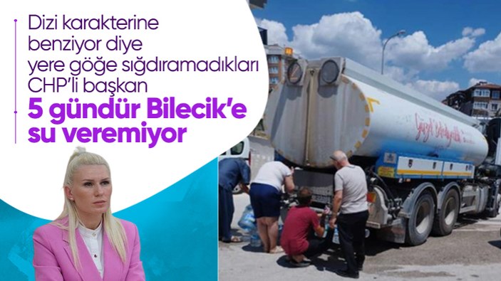 CHP'li Bilecik Belediyesi 5 gündür su veremiyor: Tankerlerle su dağıttılar