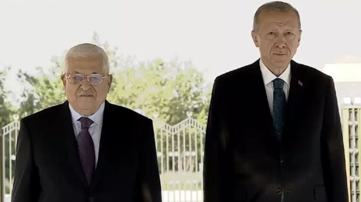 Filistin Devlet Başkanı Mahmud Abbas Ankara'da