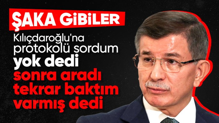 Kemal Kılıçdaroğlu'ndan Ahmet Davutoğlu'na: Kusura bakmayın protokol varmış