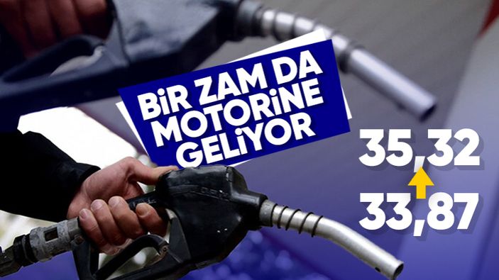 Motorine 1.45'lik zam pompaya bu gece yansıyacak