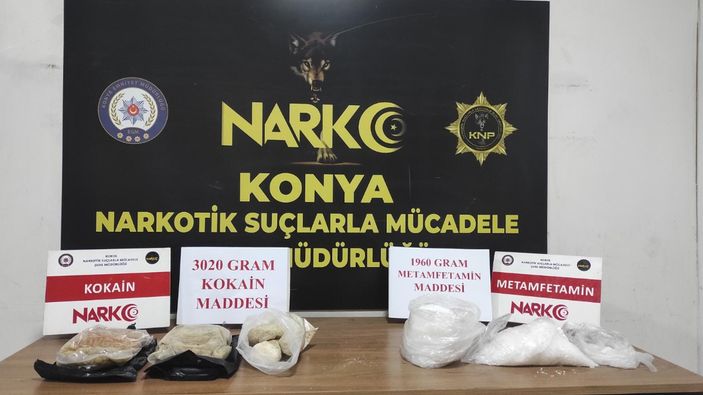 Konya'da narkotik ekiplerinden film sahnelerini aratmayan operasyon