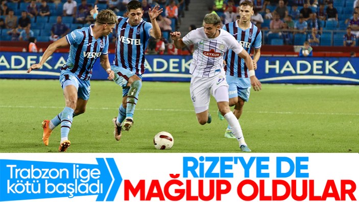 Trabzonspor, Rizespor'a mağlup oldu