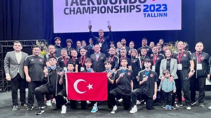 Genç tekvandocular 13 madalya ile Avrupa şampiyonu