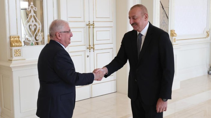 Milli Savunma Bakanı Yaşar Güler, Aliyev ile görüştü