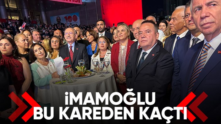 Ekrem İmamoğlu, CHP'nin 100. yıl kutlamasına katılmadı
