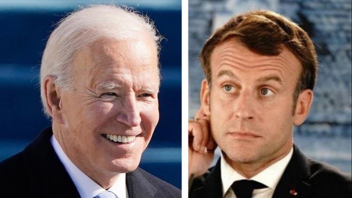 Joe Biden ile Emmanuel Macron'dan ilk görüşme