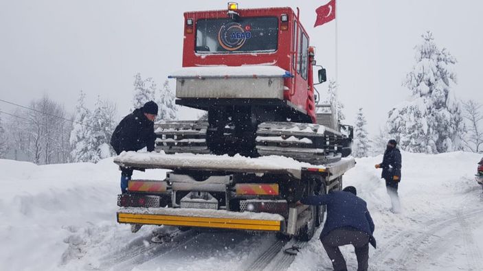 Kastamonu'da mahsur kalan hamile kadın kurtarıldı
