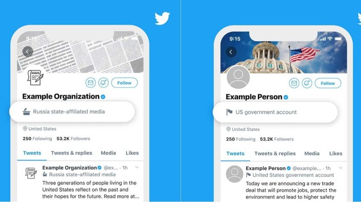 Twitter, Türkiye'de devlete bağlı hesapları etiketleyecek