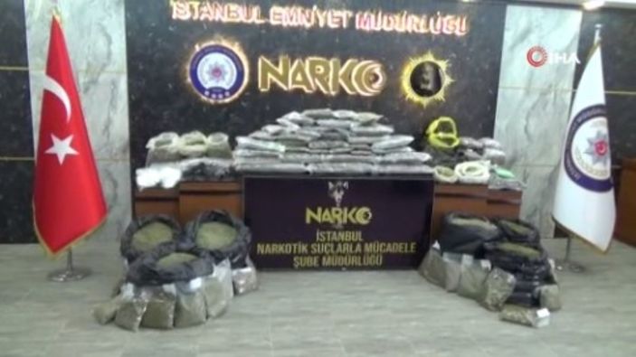 İstanbul’da 163 kilo uyuşturucu ele geçirildi