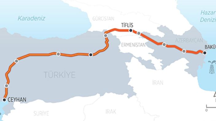 Bakü-Tiflis-Ceyhan boru hattından ilk 6 ayda akan petrol miktarı