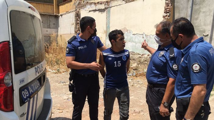 Aydın’da girdiği binanın çatısında saklanırken yakalandı