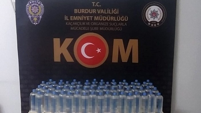 Burdur’da sahte alkol operasyonu