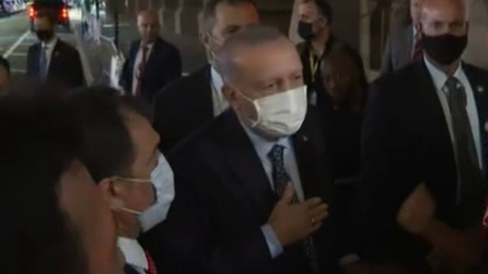Cumhurbaşkanı Erdoğan’a New York’ta gurbetçilerden sevgi gösterisi