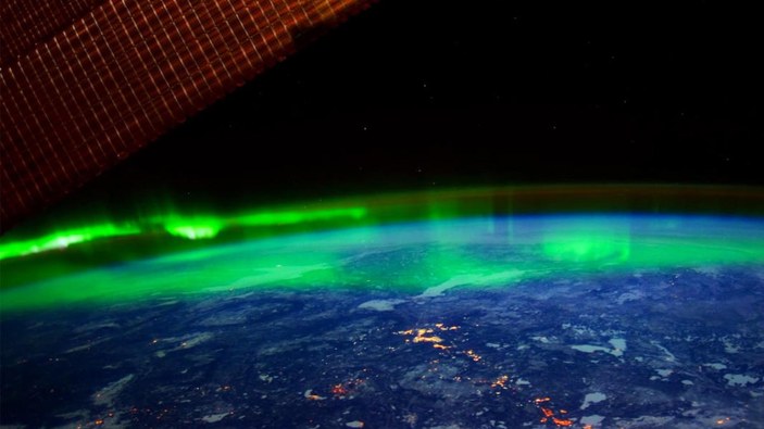 Fransız astronottan etkileyici aurora görüntüsü