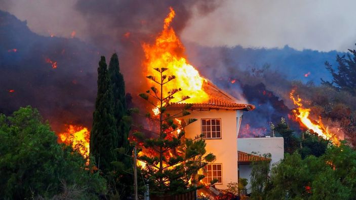 La Palma Adası'nda 2 bin 185 bina küle döndü