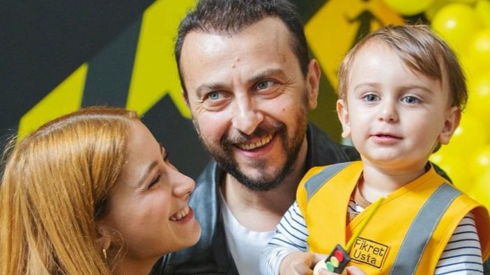 Hazal Kaya ve Ali Atay, oğulları Fikret Ali'nin doğum gününü kutladı