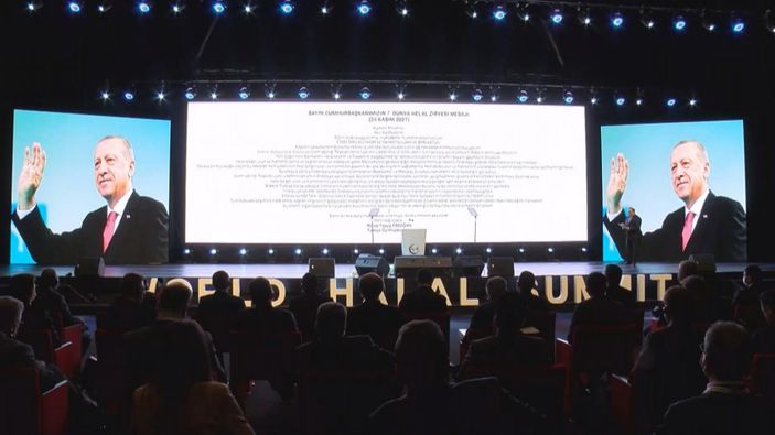 Cumhurbaşkanı Erdoğan helal fuarı ve zirvesine mesaj gönderdi