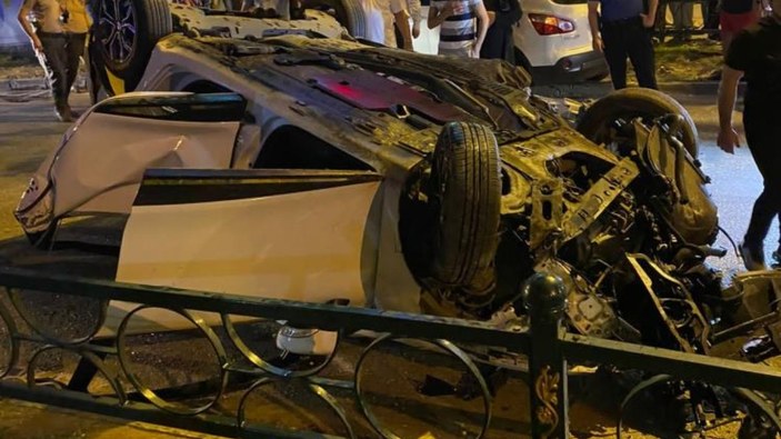 Bursa'da makas kazası kamerada