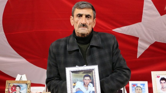 Diyarbakır'da evlat nöbeti tutan babadan evladına çağrı