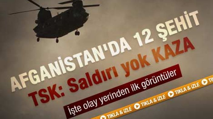 TSK'dan helikopter kazası açıklaması