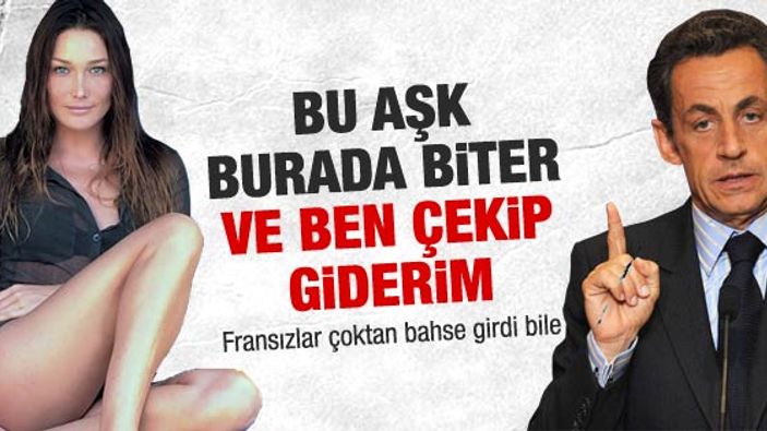 Sarkozy iktidarı çöker Carla gider