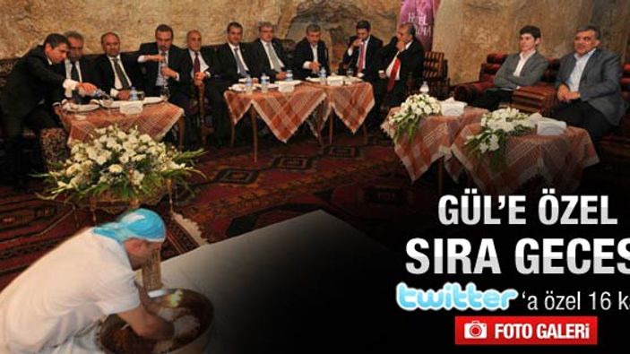 Abdullah Gül Şanlıurfa'da sıra gecesine katıldı