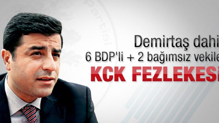 6 BDP'li vekile dokunulmazlık fezlekesi