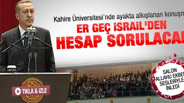 Erdoğan'ın Kahire Üniversitesi konuşması