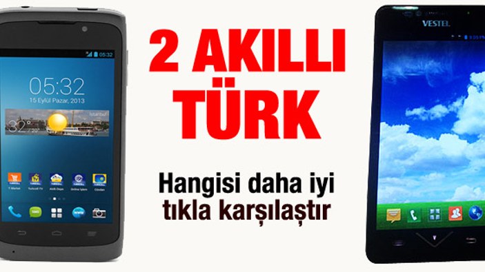 Vestel ve Turkcell akıllı telefonları karşılaştırması